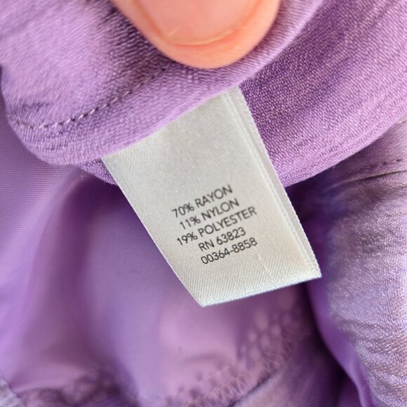 Christopher & Banks Shimmery Jacket Lightweight Lavender Color Sz L - Picture 9 of 9
